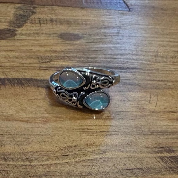 Stamped 925 Sterling Silver Blue Moonstone Ring~NEW - Picture 8 of 11